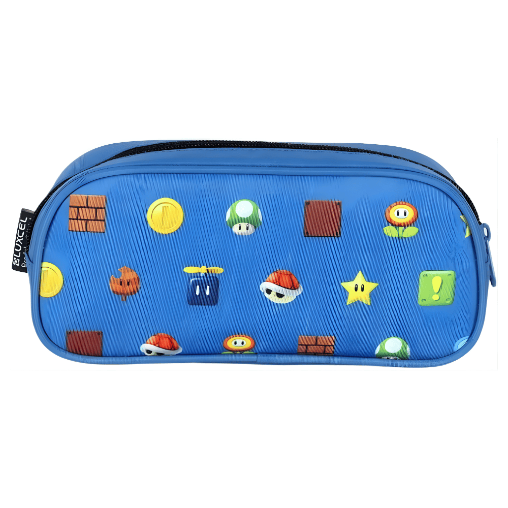 Estojo Mario Bros Azul
