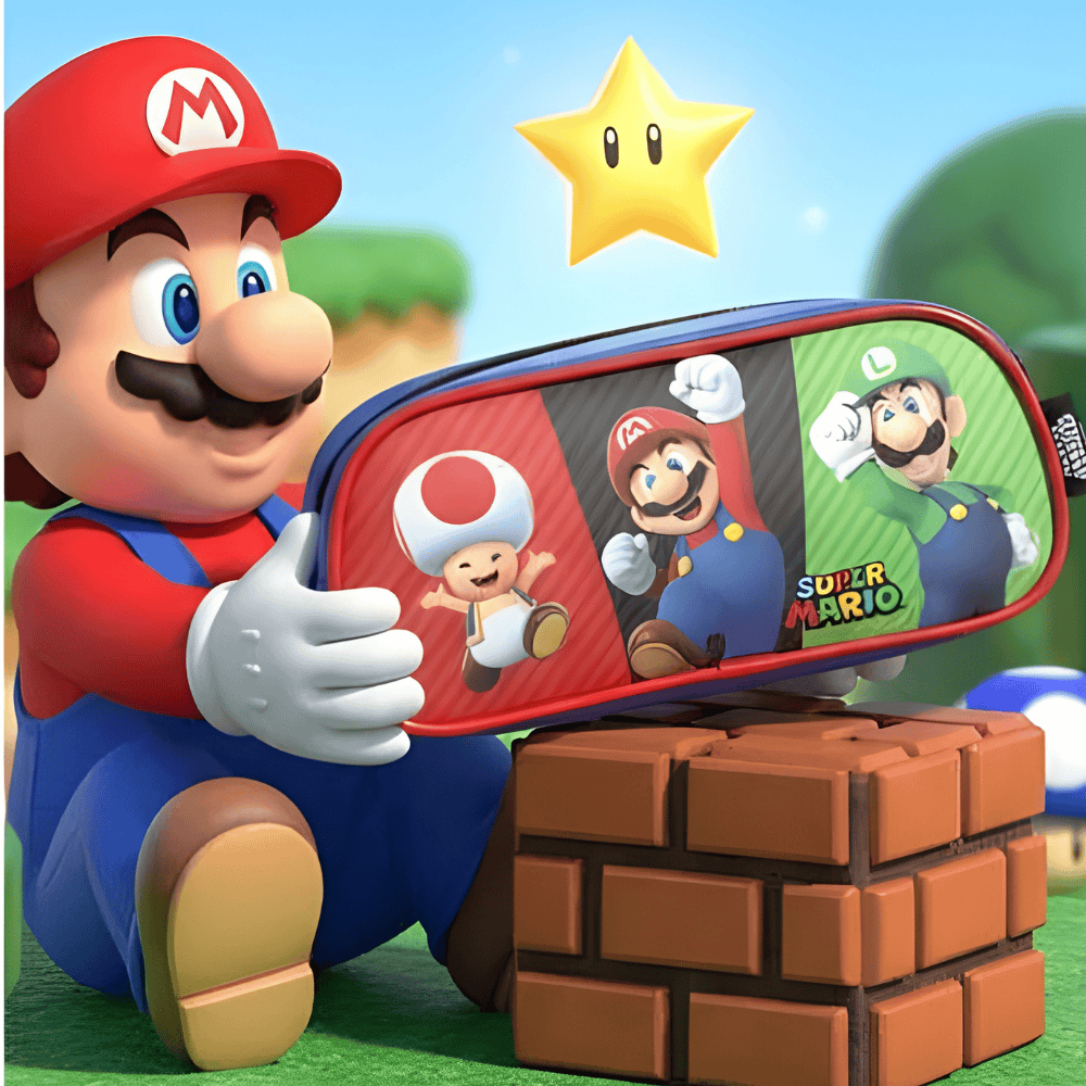 Estojo Mario Bros Azul