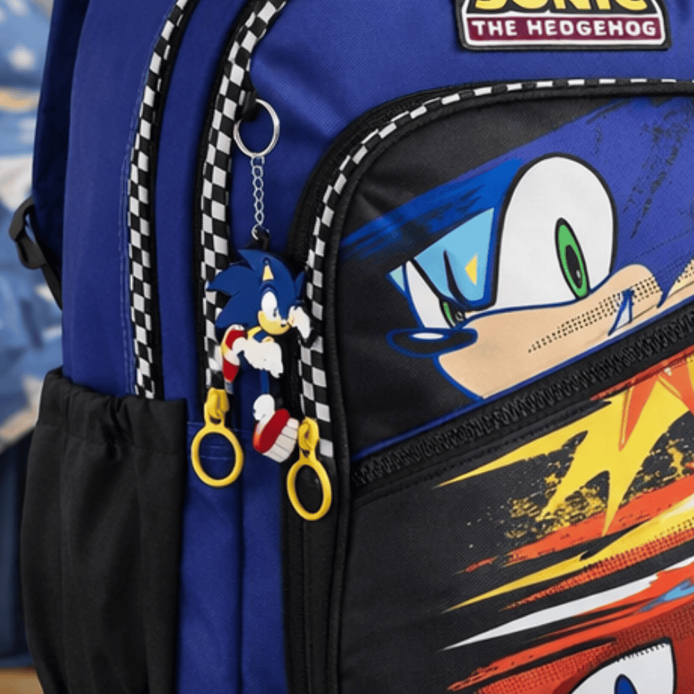 Mochila Com Rodas Sonic Azul Maxlog