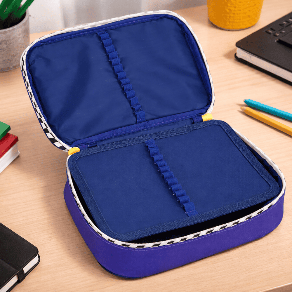 Kit Mochila/Estojo/Lancheira Sonic Azul
