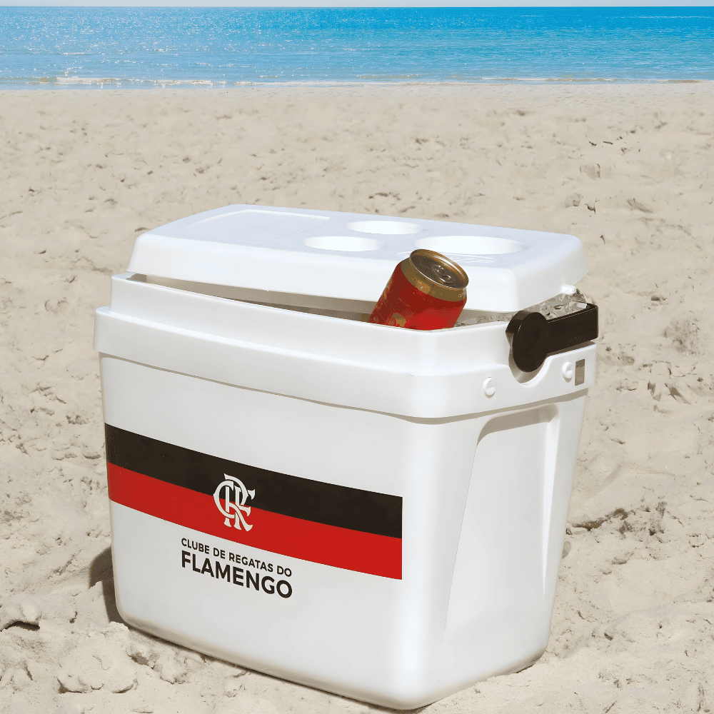 Caixa Termica 34Lt Branco Flamengo
