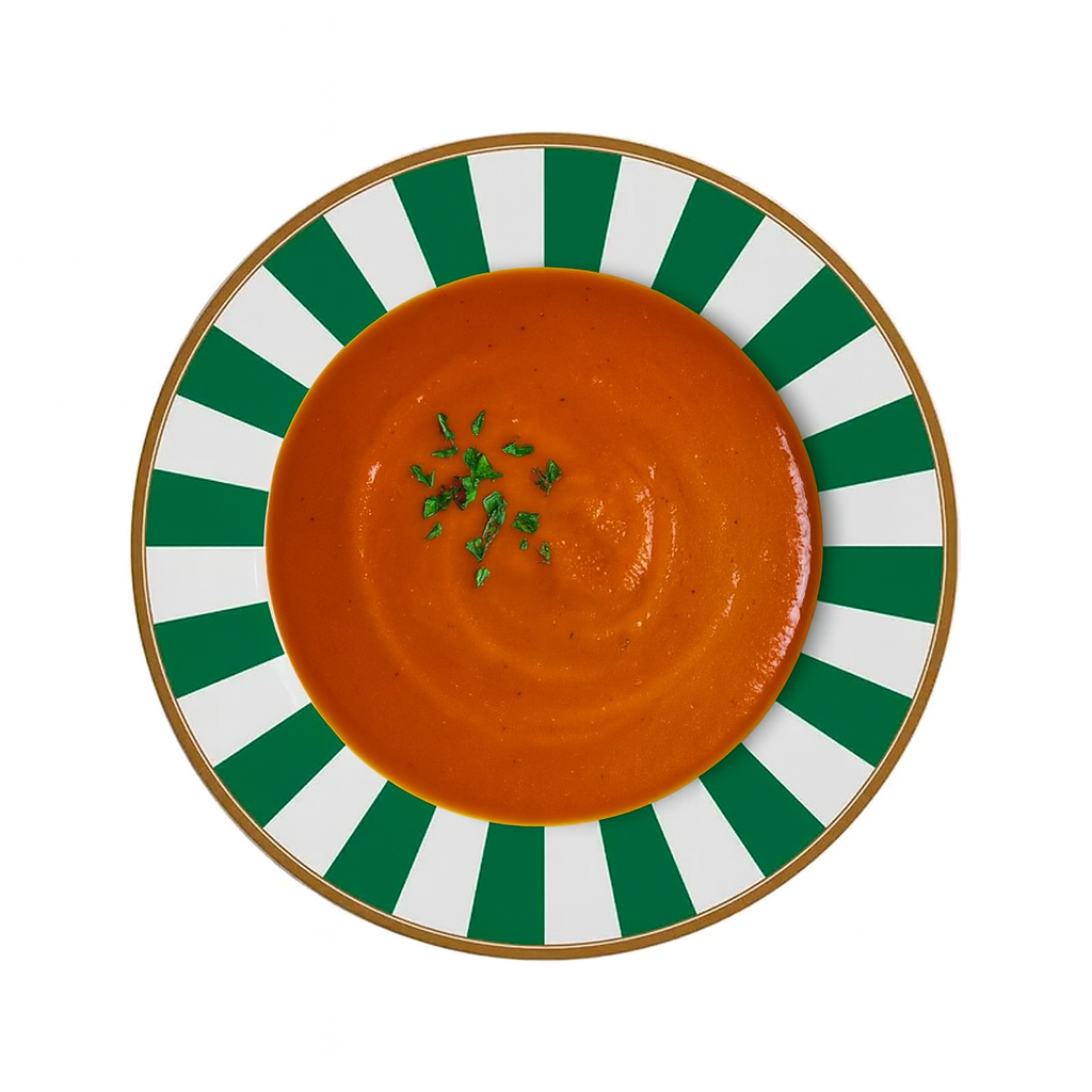 Prato Fundo Stripe Verde Plus Alleanza