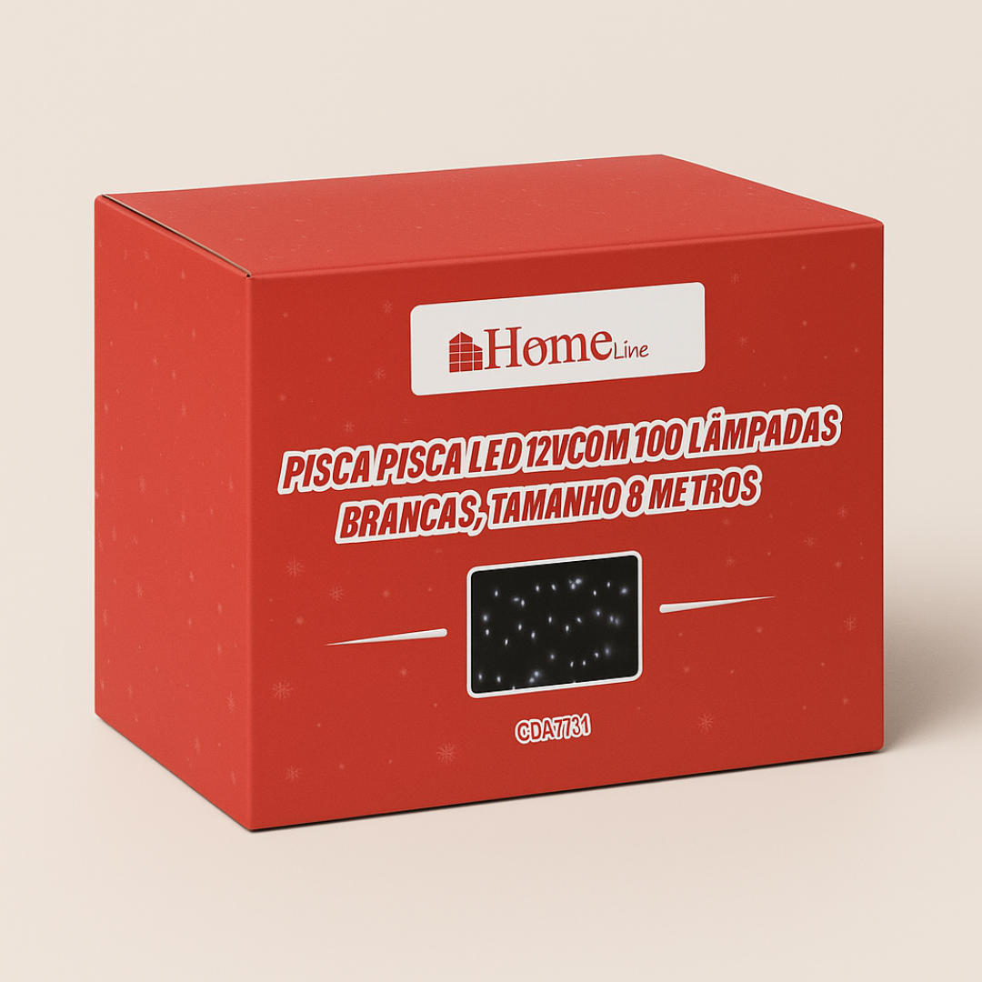 Pisca Pisca 100 Lâmpadas Brancas 8 Metros Home Line