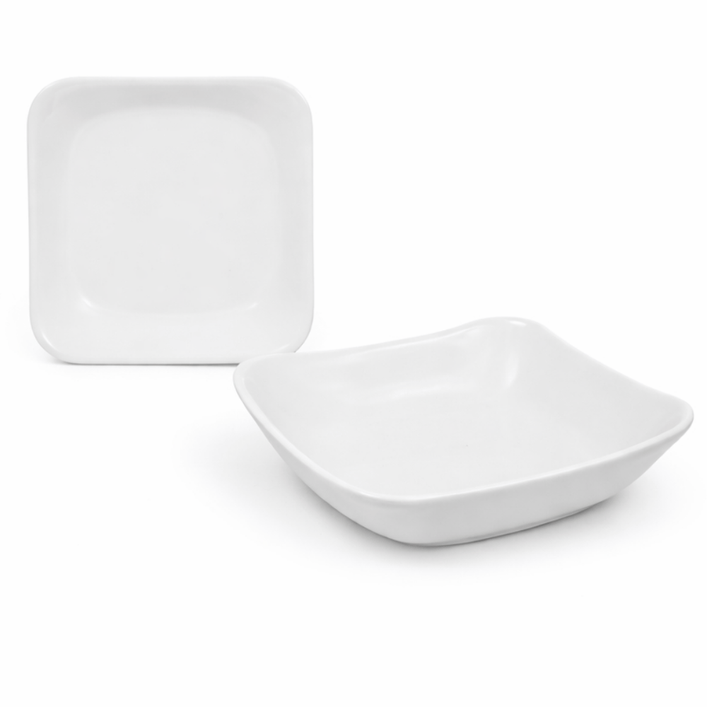 Saladeira Quadrada Média Branca Melamina Utilgoods