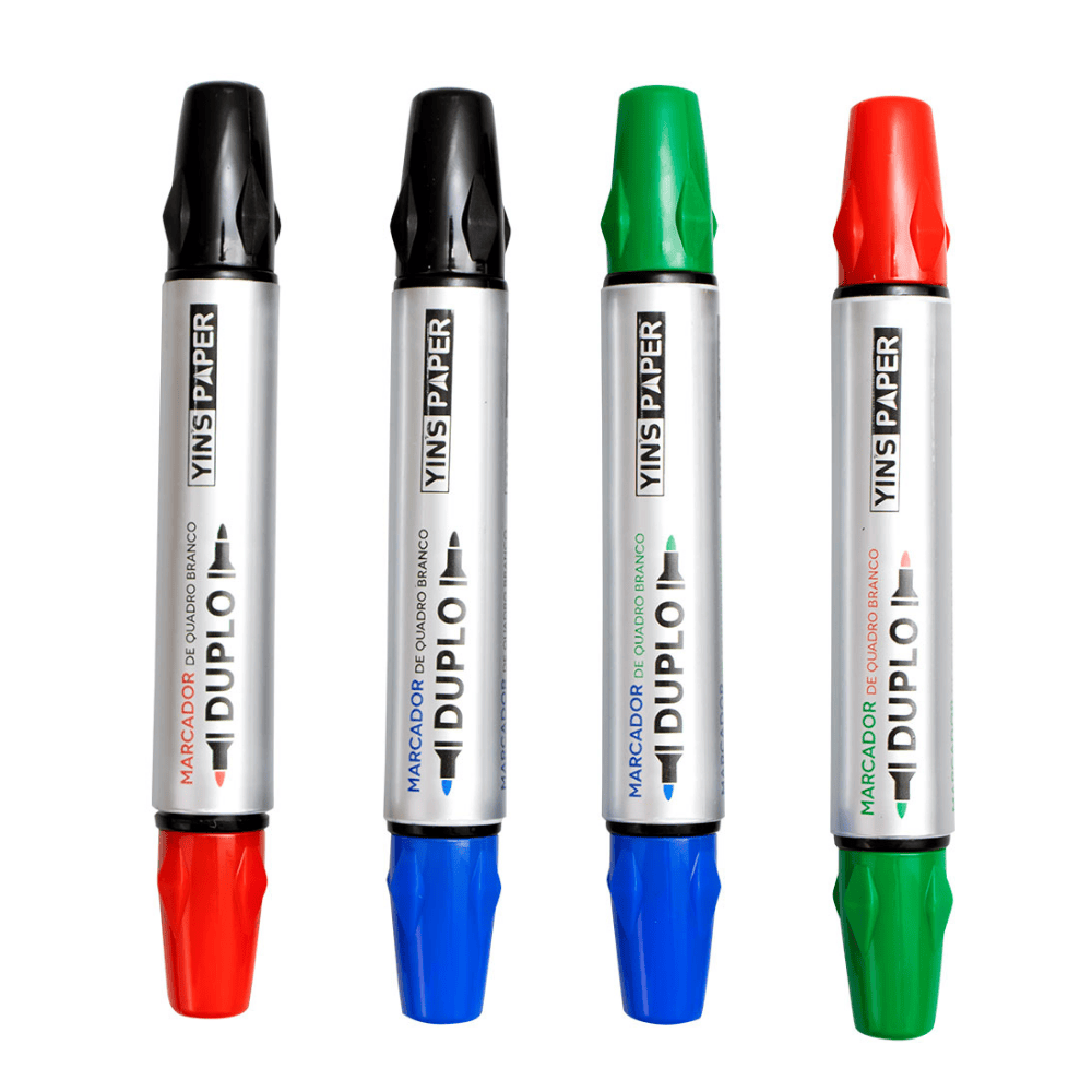 Marcador Para Quadro Branco Duplo Yins