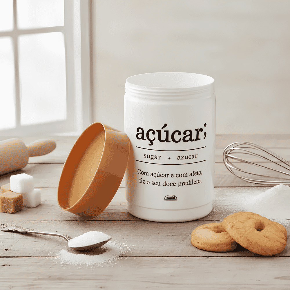 Pote Plug Açúcar 1,15LT Plasutil