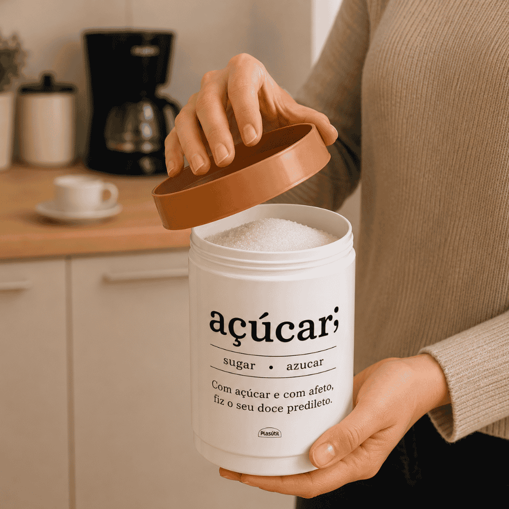 Pote Plug Açúcar 1,15LT Plasutil