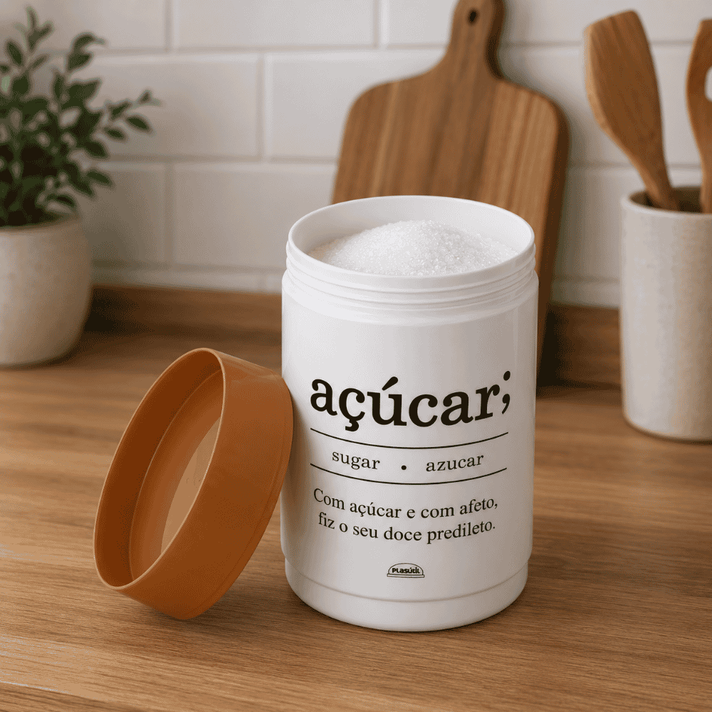 Pote Plug Açúcar 1,15LT Plasutil