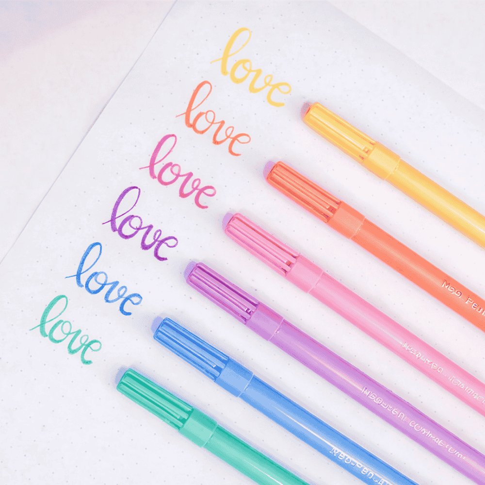 Hidrografica Neo-Pen Gigante Com 6 Cores Pastéis Compactor