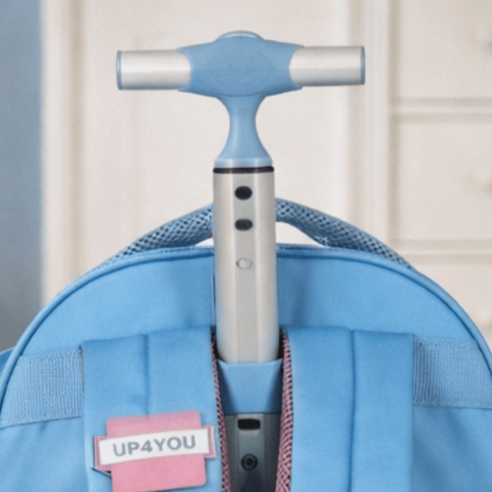 Mochila Stitch Azul  C/Rodinhas