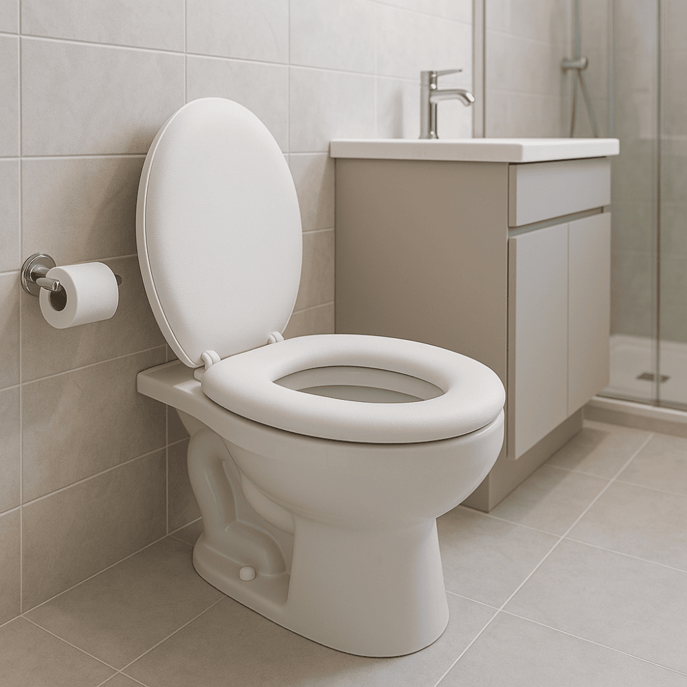 Assento Sanitário Almofadado Branco