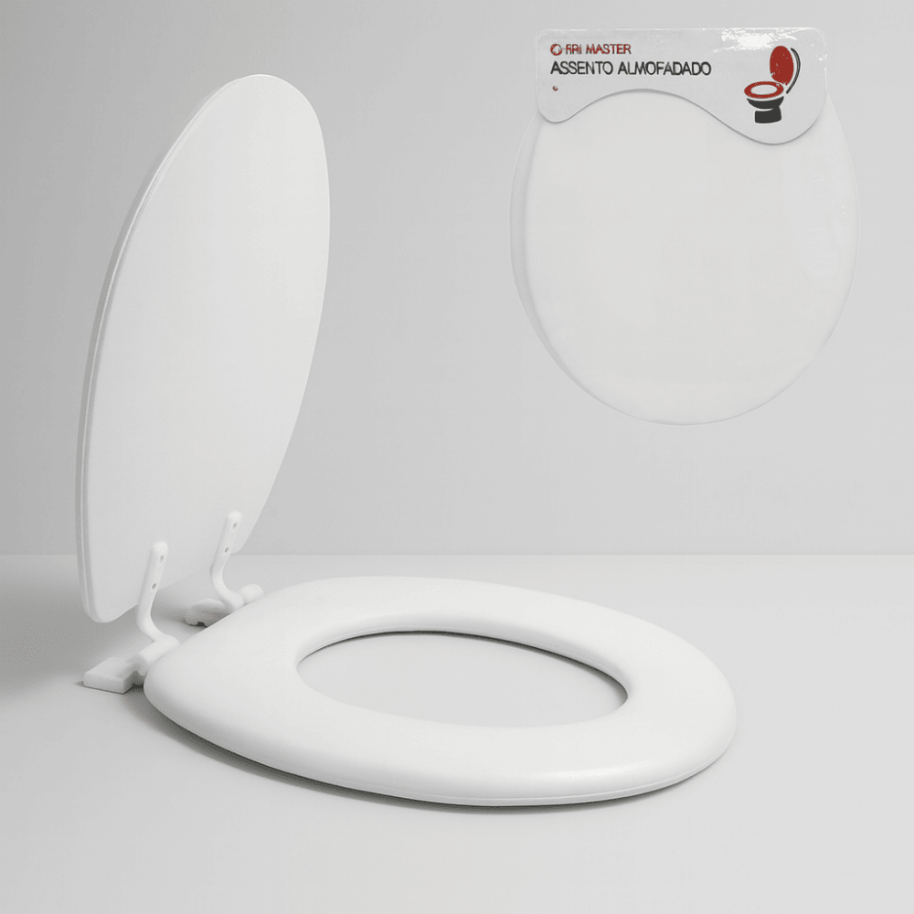 Assento Sanitário Almofadado Branco