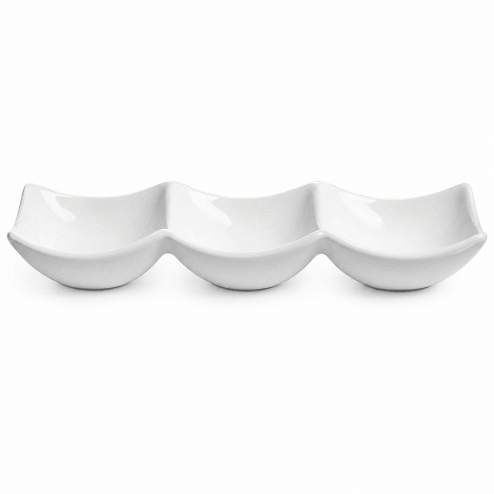 Petisqueira Blanc com 3 Divisórias New Bone FullFit