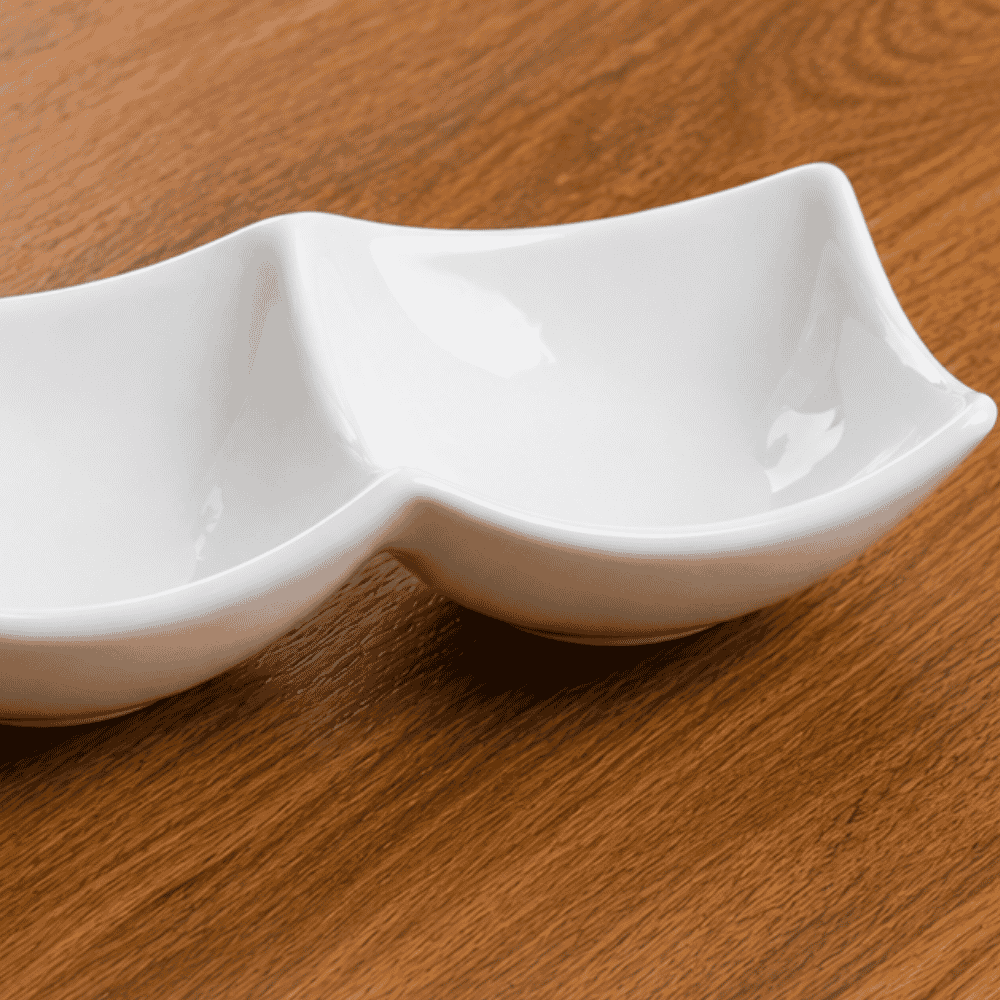 Petisqueira Blanc com 3 Divisórias New Bone FullFit