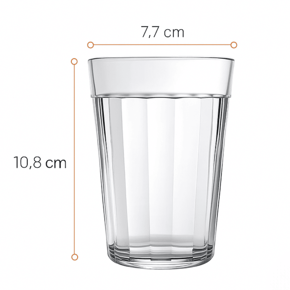 Copo De Vidro Americano Long Drink 300Ml Nadir- Cx 24 Unidades