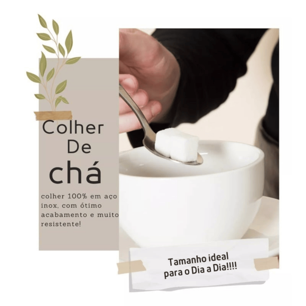 Colher De Chá Euro Original Line - Cx 12 Unidades