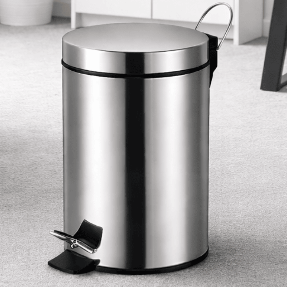 Lixeira Inox Brilhante 5L Newway