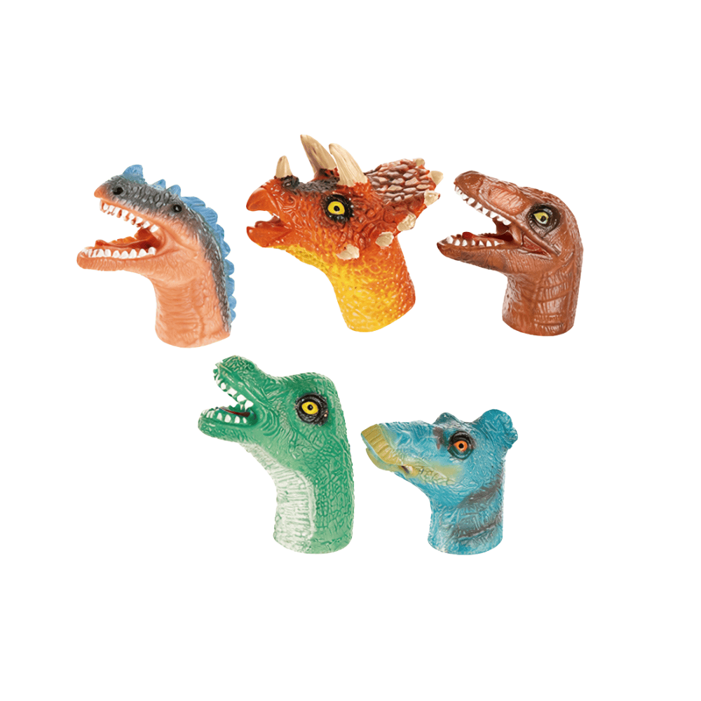Fantoches De Dedo Kit Com 5 Dino Dmbrasil