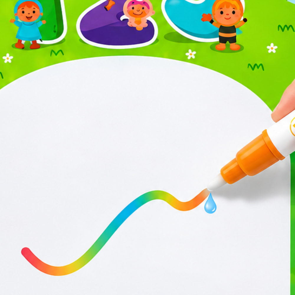 Desenho Acqua Divertido Letras e Números DM Toys