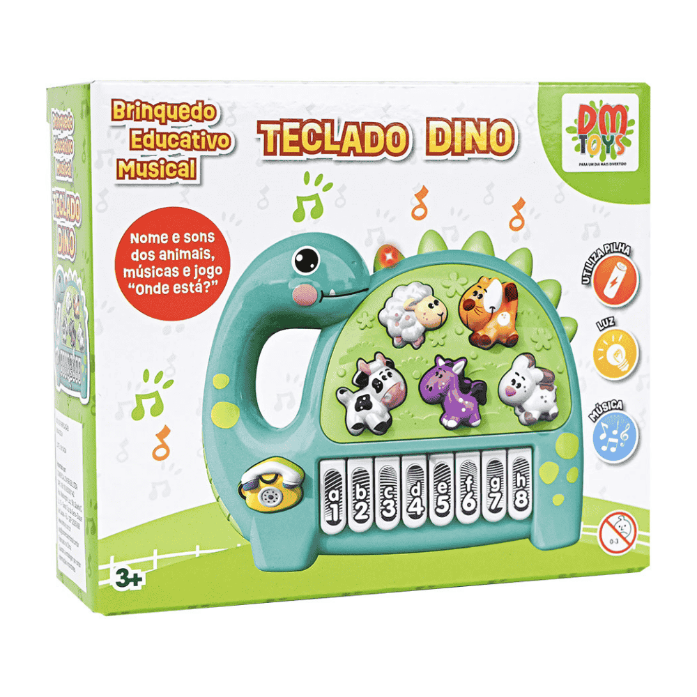 Brinquedo Educativo Dino Musical Dm Brasil