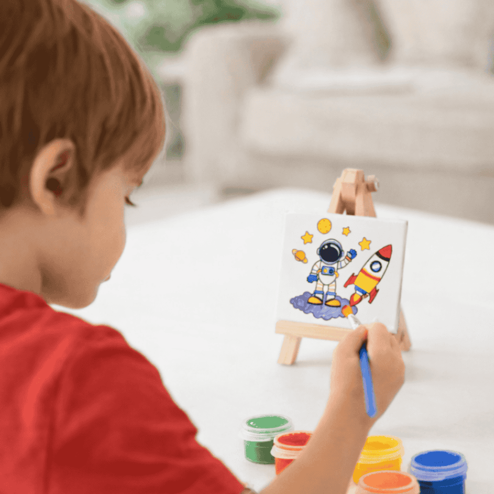 Kit Pintura Mini Cavalete Dmbrasil