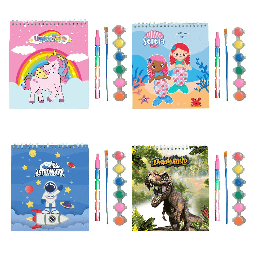 Kit Pintura Bloquinho Dmbrasil