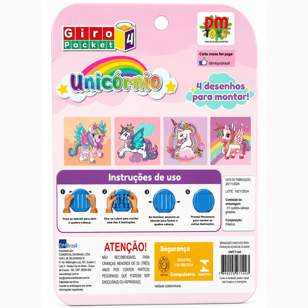 Quebra-Cabeça Giro 4 Pocket UN DMBrasil
