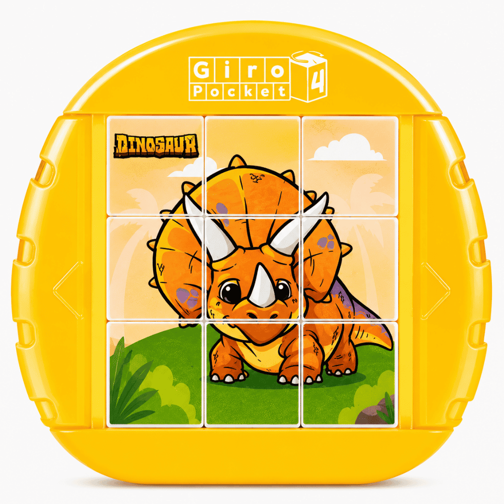 Quebra-Cabeça Giro 4 Pocket Dinossauro DMBrasil