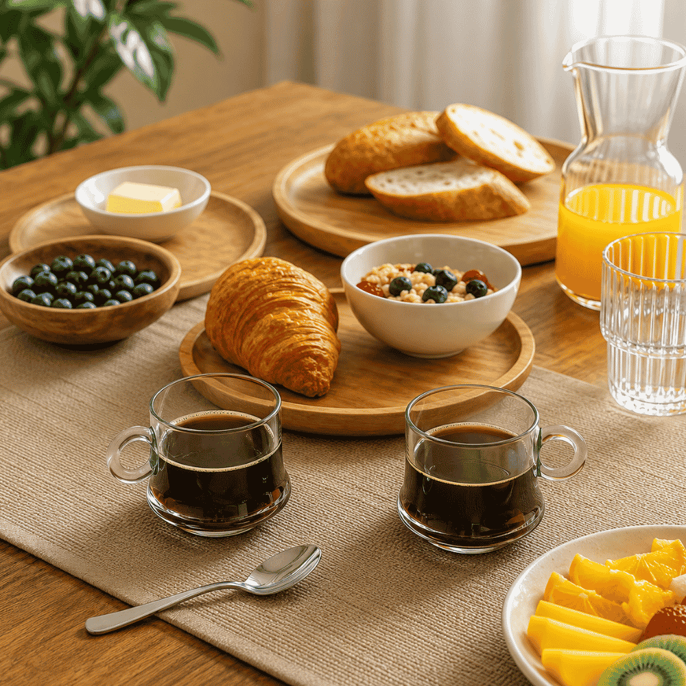 Xícara de Café de Vidro Robusta Lisa 85ml Inga