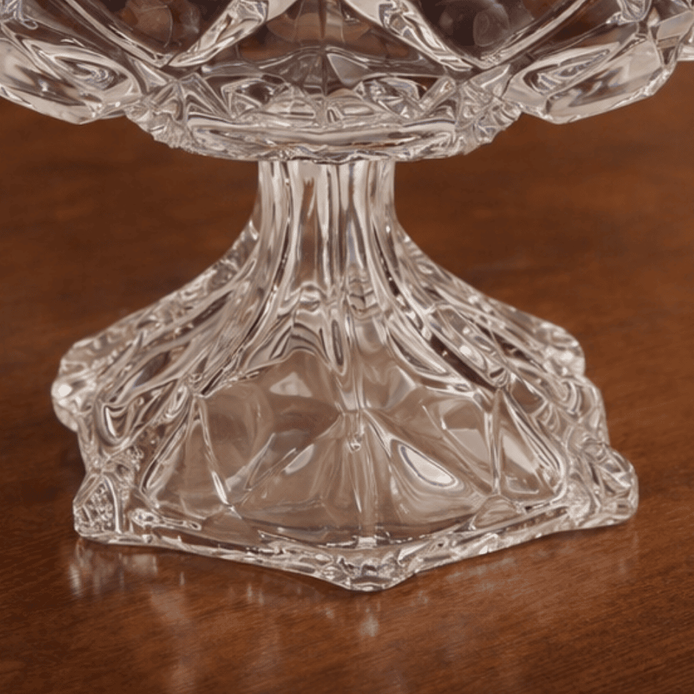 Centro De Mesa Decorativo Com Pé Deli Diamond Coliseu