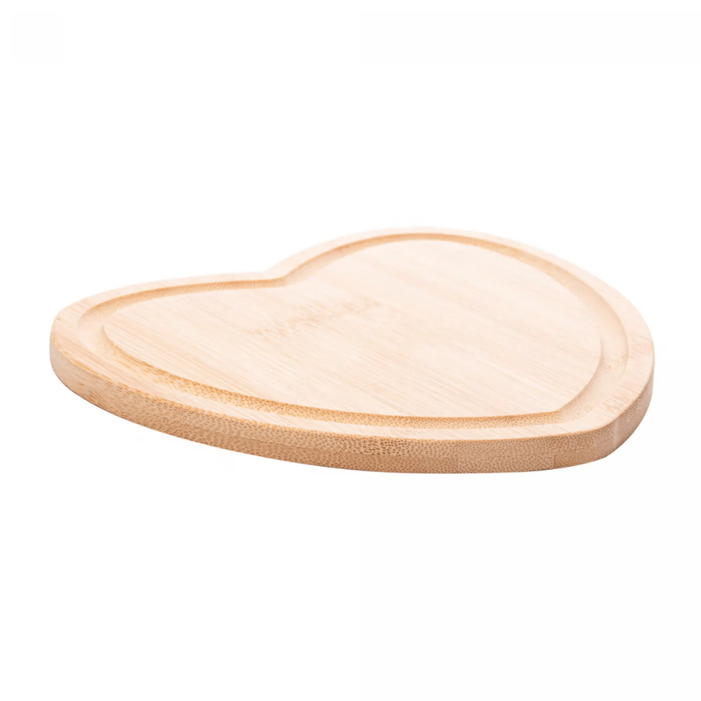Tábua De Bambu Heart 17X16,5Cm Coliseu