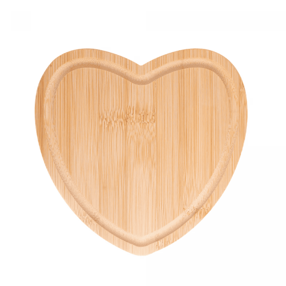 Tábua De Bambu Heart 17X16,5Cm Coliseu