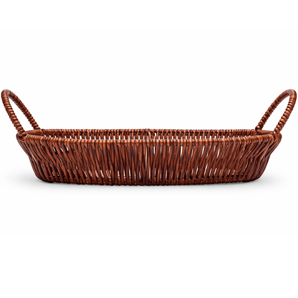Cesta Oval Com Alça Rattan Coliseu 221656