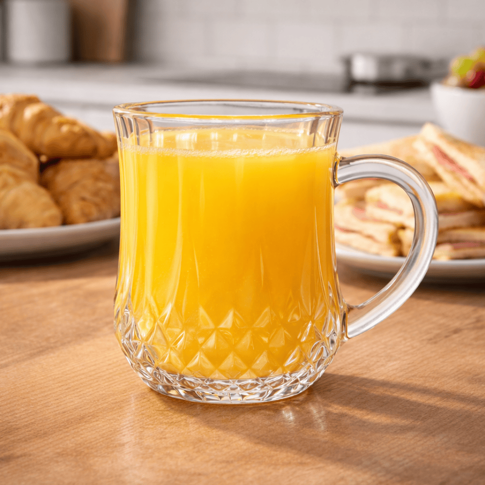 Caneca De Vidro Diamante 200Ml Coliseu