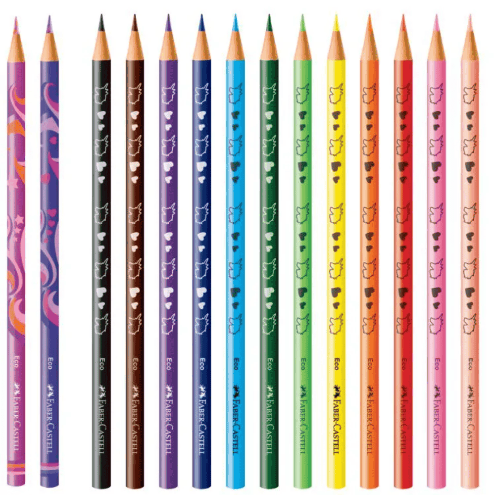 Ecolápis De Cor 12+2 Coleção Unicórnio Faber-Castell