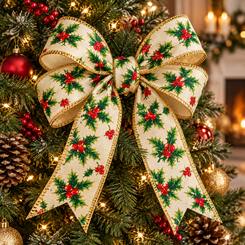Fita Decorativa de Natal 6,3cm x 2,7m Multiart