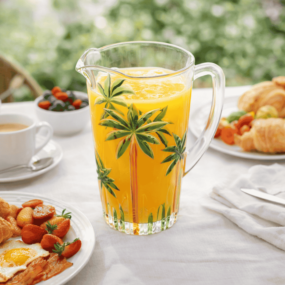 Jarra Palm Tree Handpaint 1,5 L Coliseu