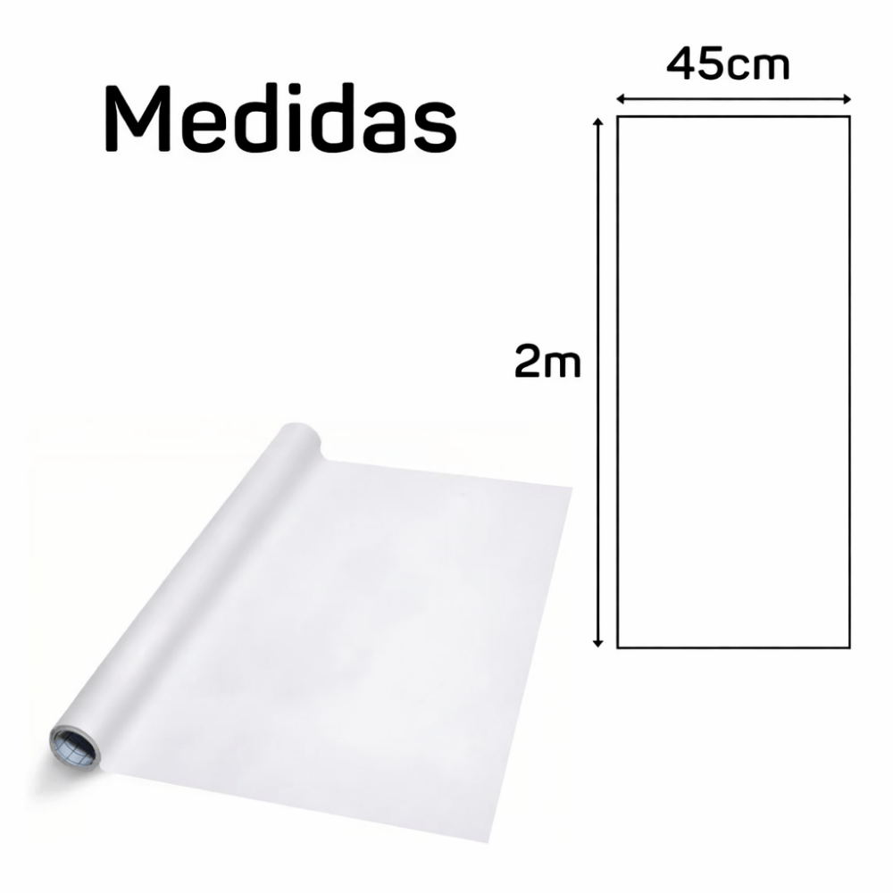 Adesivo Tipo Lousa De Pvc Branco Amigold