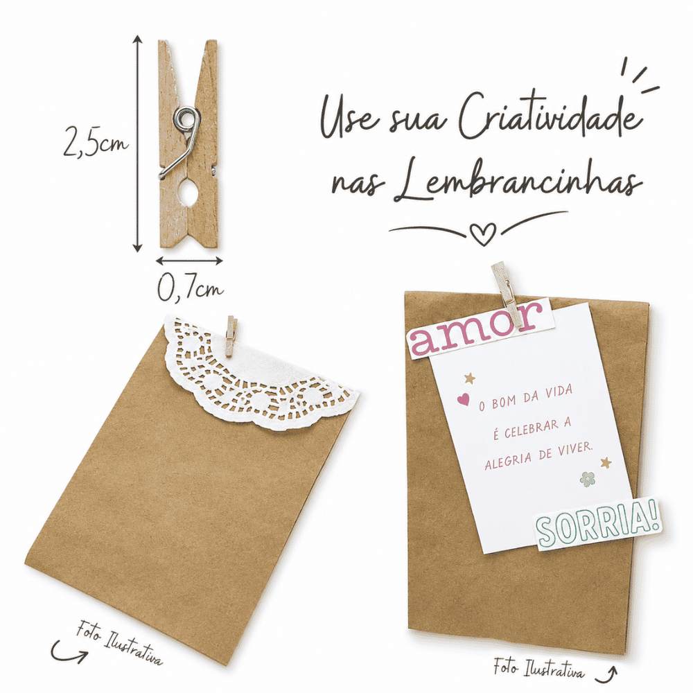 Conjunto de Pregadores Decorativos Amigold