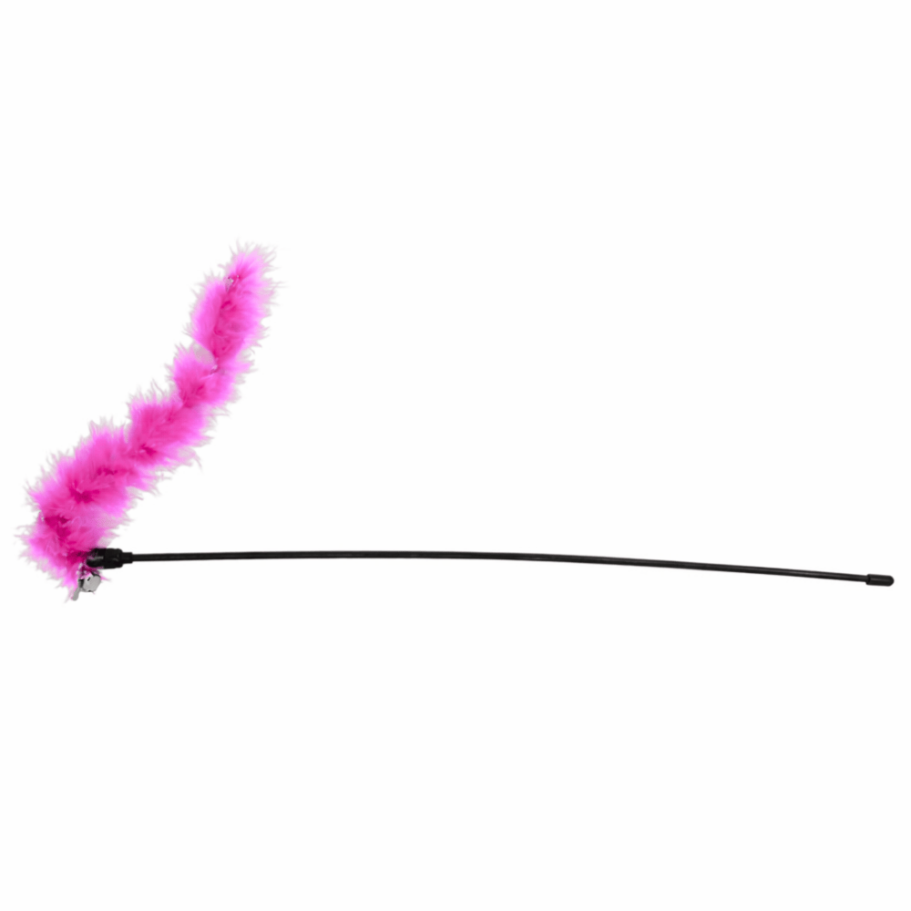 Brinquedo Pet Para Gato Vara Com Pena 50Cm Yins
