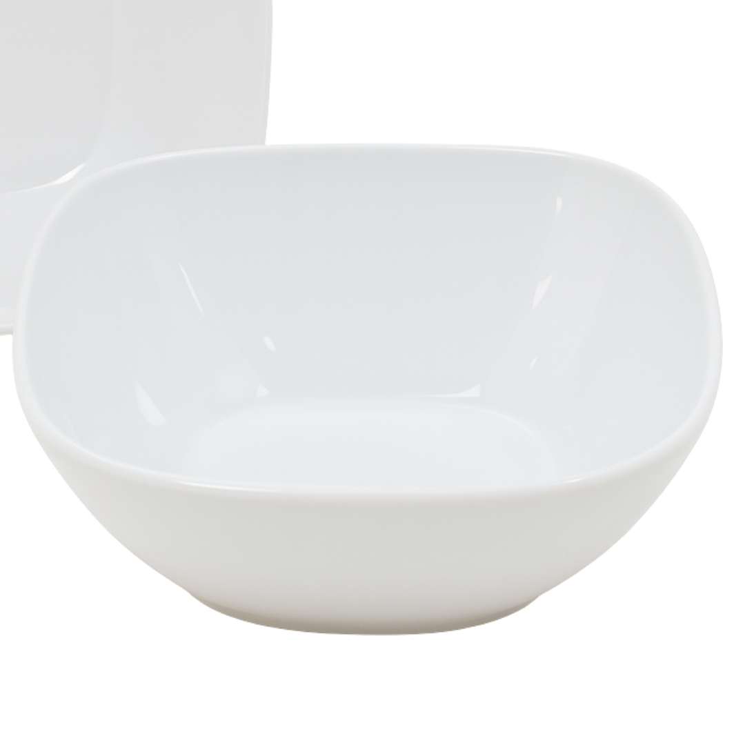 Tigela Quadrada 14cm Branca Melamina Utilgoods