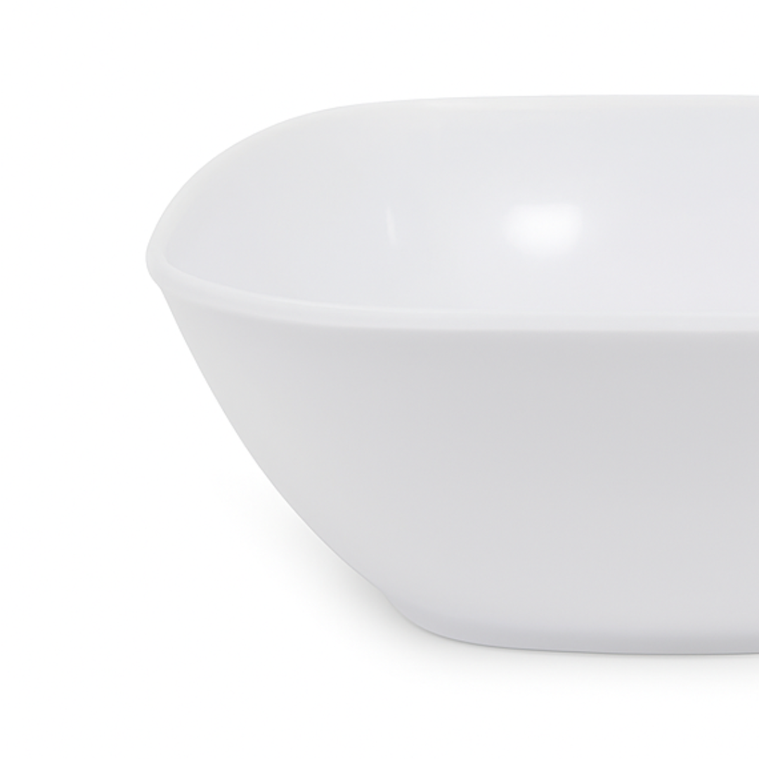Tigela Quadrada 17cm Branca Melamina Utilgoods