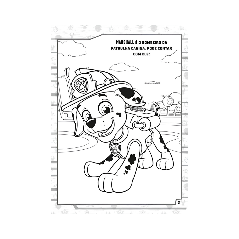 Livro Patrulha Canina Colorindo com Arco-Íris Magic Kids