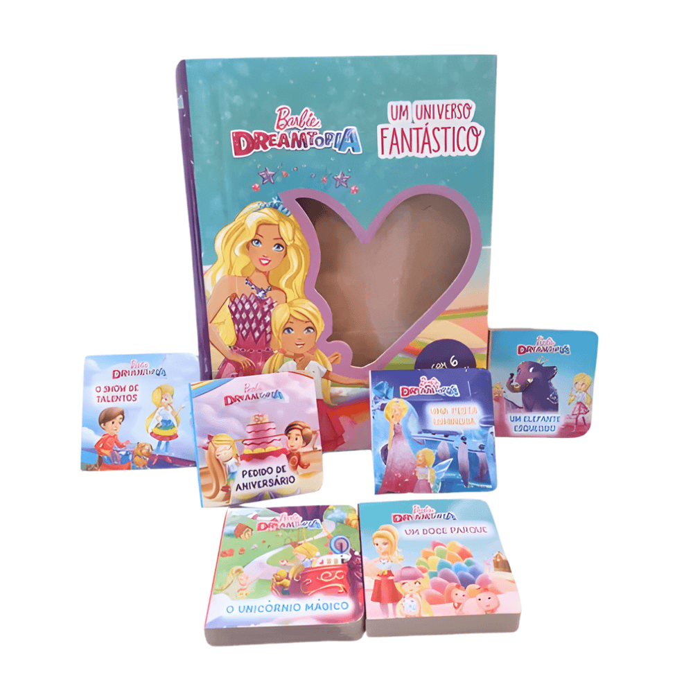 Livro Box Com 6 Minilivros Barbie Dreamtopia Ciranda