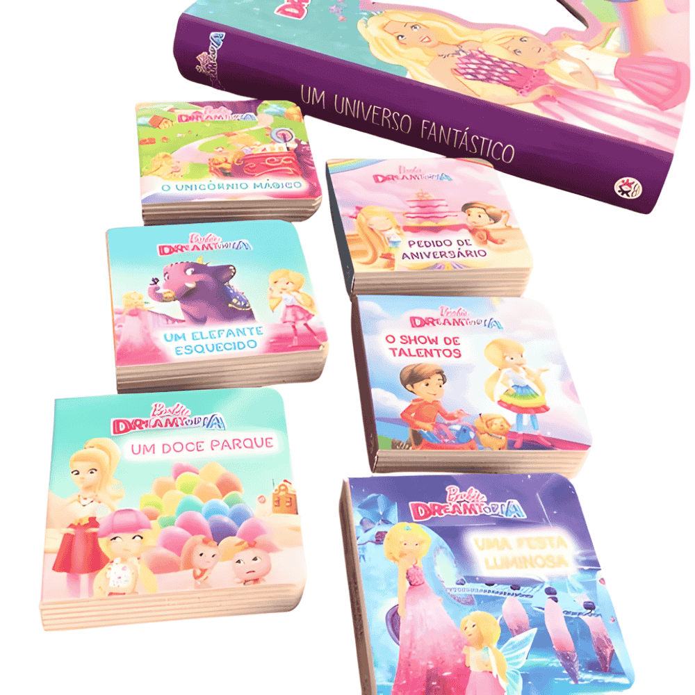 Livro Box Com 6 Minilivros Barbie Dreamtopia Ciranda