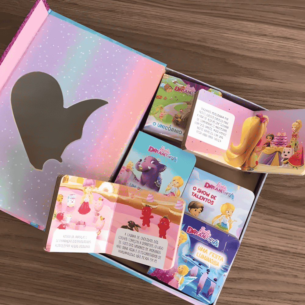 Livro Box Com 6 Minilivros Barbie Dreamtopia Ciranda