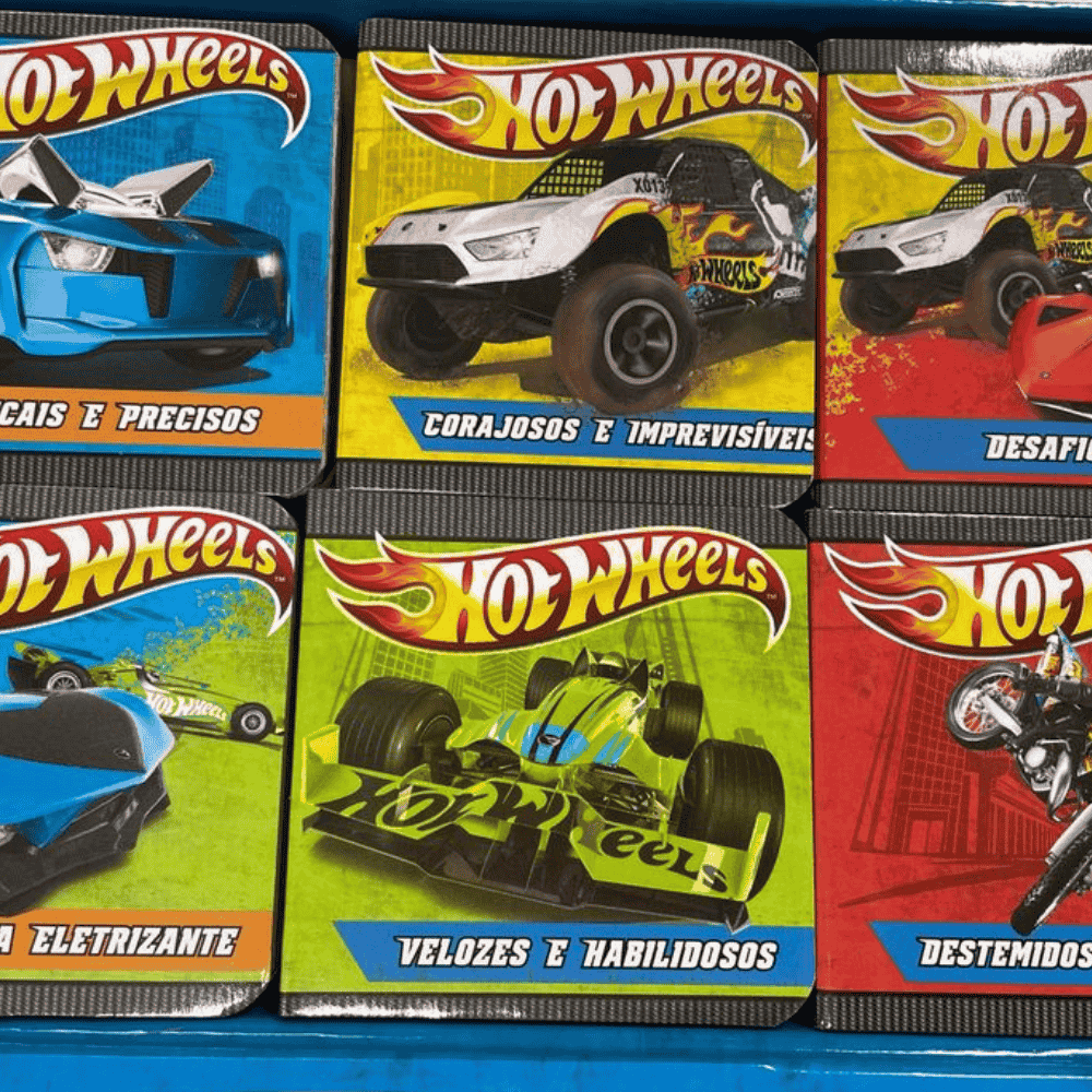 Livro Box Com 6 Minilivros Hot Wheels Ciranda