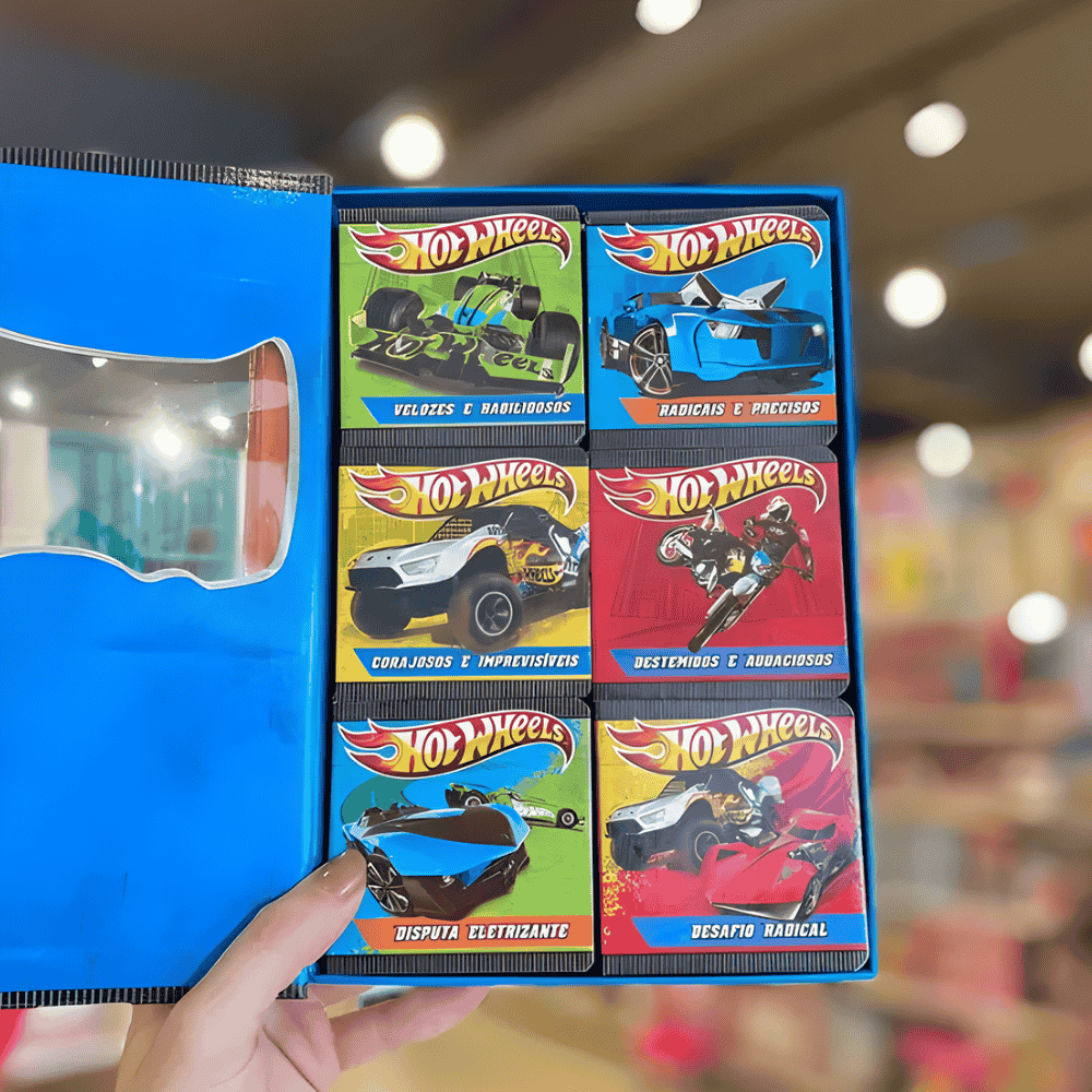 Livro Box Com 6 Minilivros Hot Wheels Ciranda