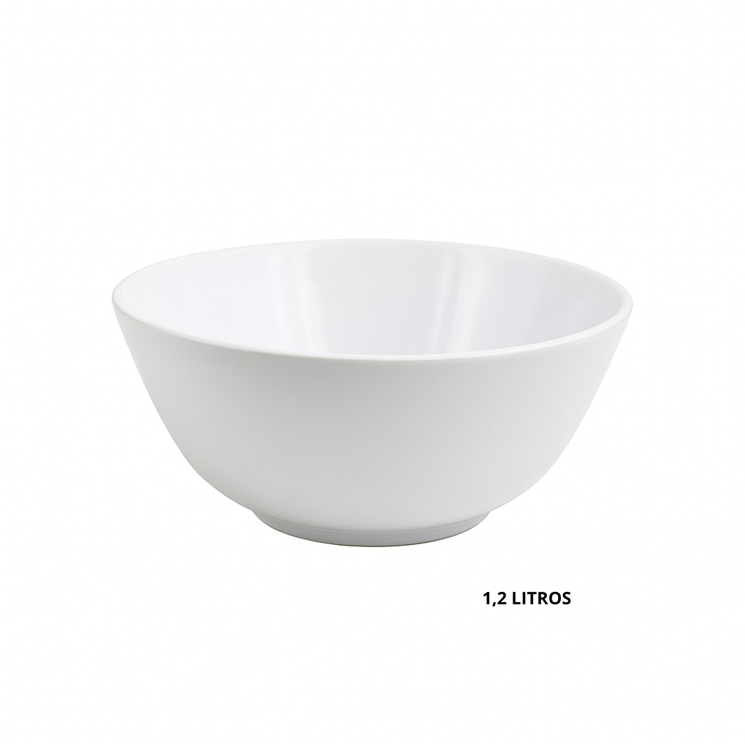Tigela Redonda 15cm Branca Melamina Utilgoods