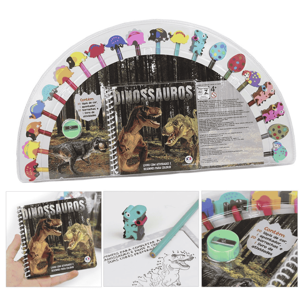 Dinossauros Livro Com Atividades E Desenhos Para Colorir Ciranda